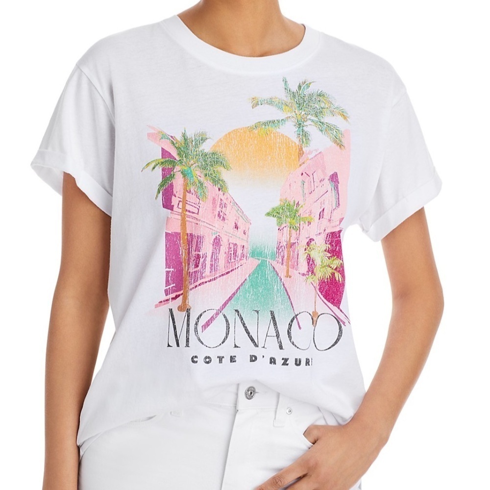CHASER Cuffed Sleeve Monaco Tee Size Medium